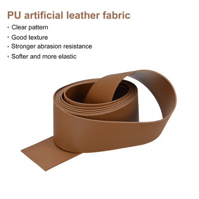 Harfington Faux Leather Strip Leather Strap Double-Sided for DIY Crafts, Belts, Bags
