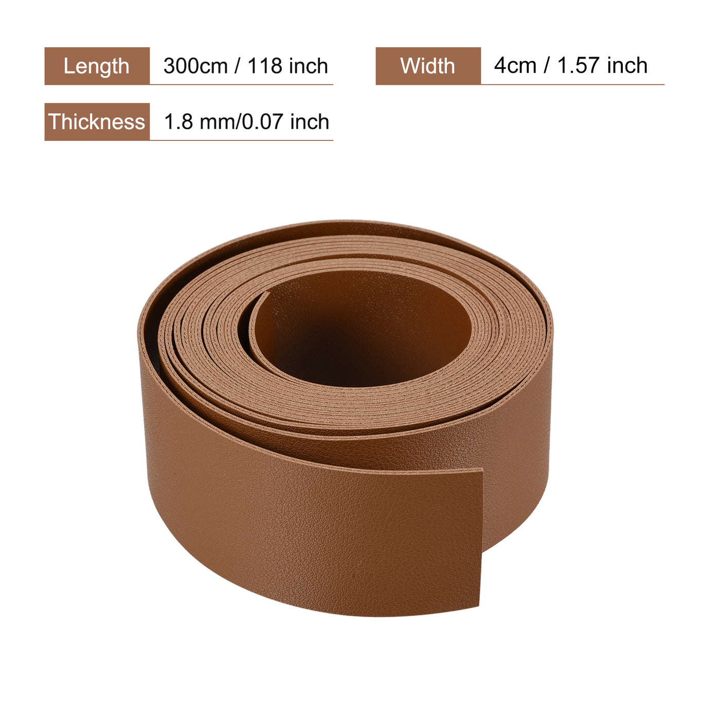 Harfington Faux Leather Strip Leather Strap Double-Sided for DIY Crafts, Belts, Bags