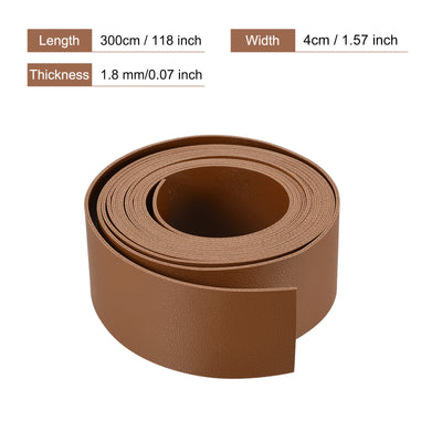 Harfington Faux Leather Strip Leather Strap Double-Sided for DIY Crafts, Belts, Bags