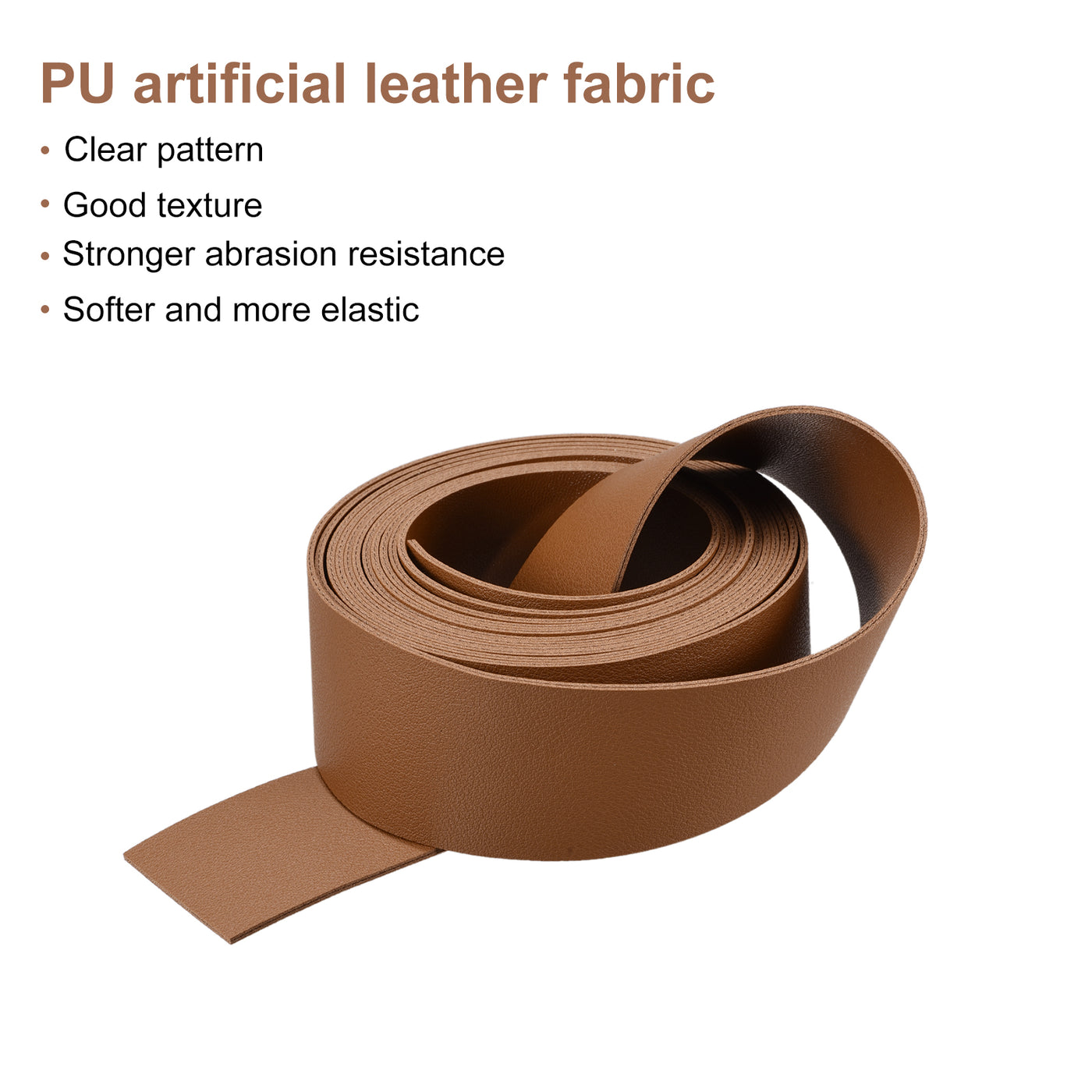 Harfington Faux Leather Strip Leather Strap Double-Sided for DIY Crafts, Belts, Bags