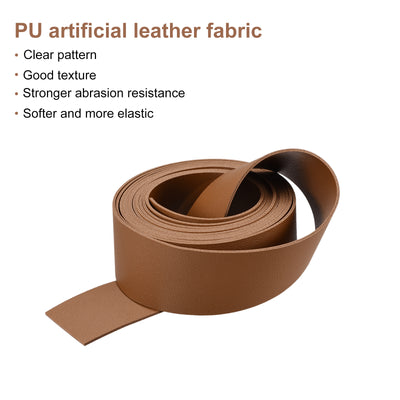 Harfington Faux Leather Strip Leather Strap Double-Sided for DIY Crafts, Belts, Bags
