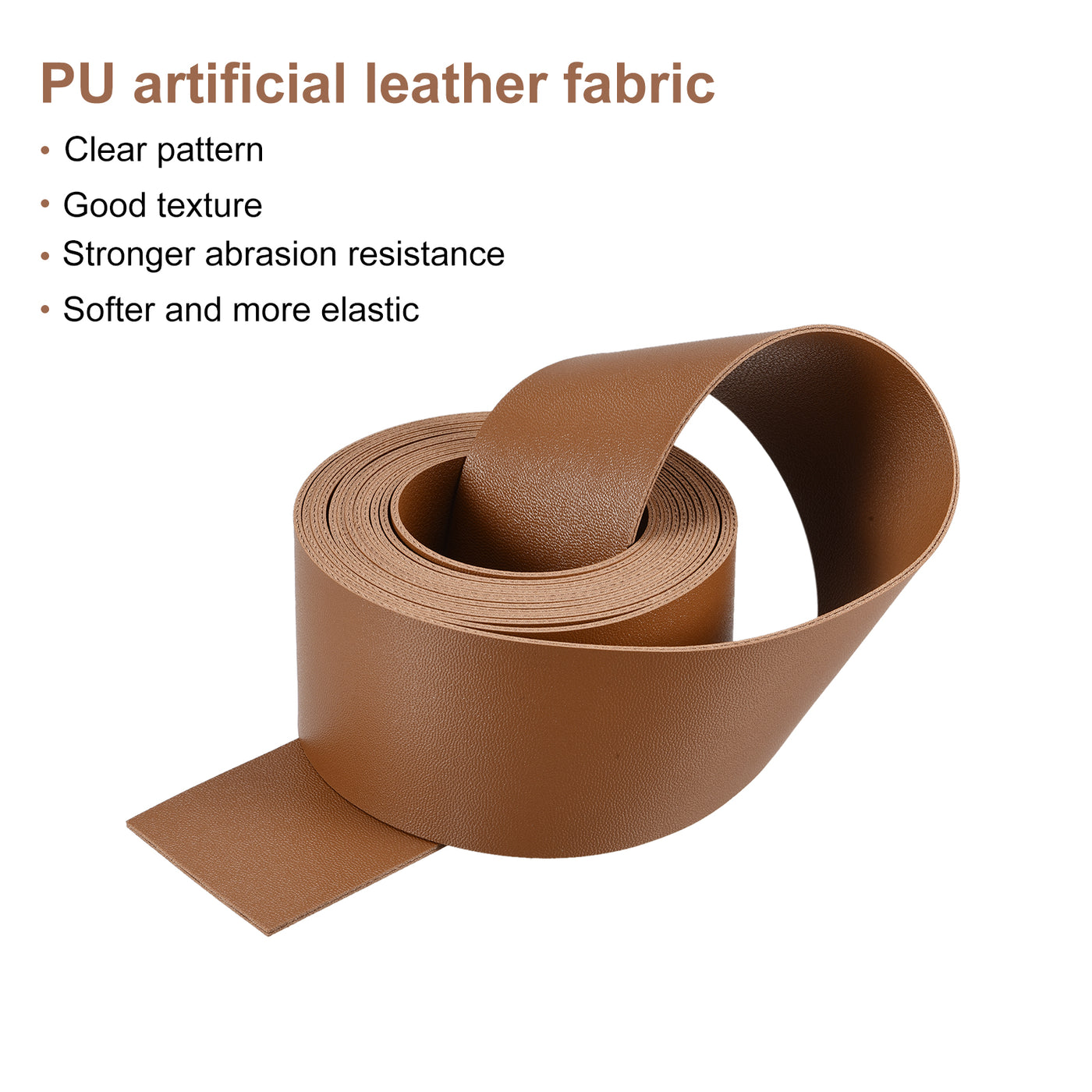 Harfington Faux Leather Strip Leather Strap Double-Sided for DIY Crafts, Belts, Bags