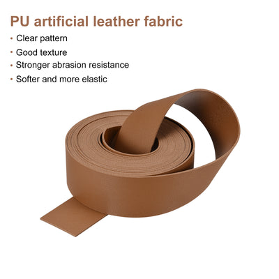 Harfington Faux Leather Strip Leather Strap Double-Sided for DIY Crafts, Belts, Bags