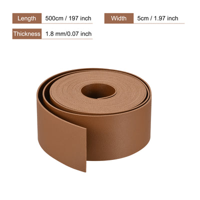 Harfington Faux Leather Strip Leather Strap Double-Sided for DIY Crafts, Belts, Bags