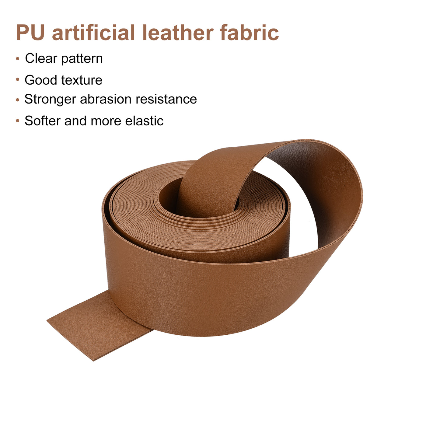 Harfington Faux Leather Strip Leather Strap Double-Sided for DIY Crafts, Belts, Bags