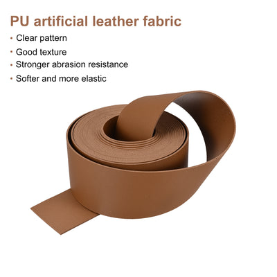 Harfington Faux Leather Strip Leather Strap Double-Sided for DIY Crafts, Belts, Bags