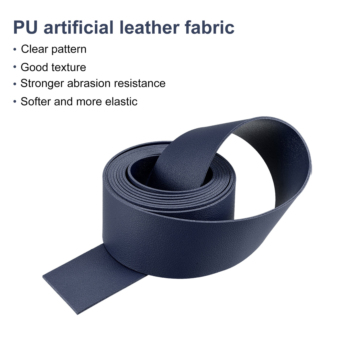 Harfington Faux Leather Strip Leather Strap Double-Sided for DIY Crafts, Belts, Bags