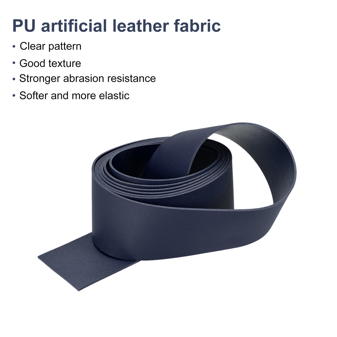 Harfington Faux Leather Strip Leather Strap Double-Sided for DIY Crafts, Belts, Bags