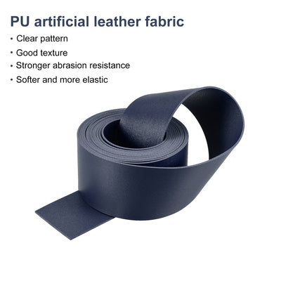 Harfington Faux Leather Strip Leather Strap Double-Sided for DIY Crafts, Belts, Bags