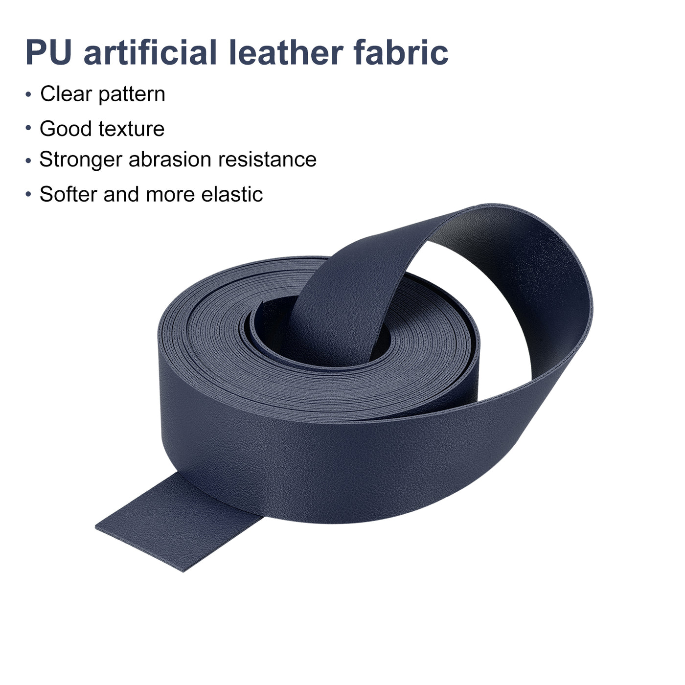 Harfington Faux Leather Strip Leather Strap Double-Sided for DIY Crafts, Belts, Bags