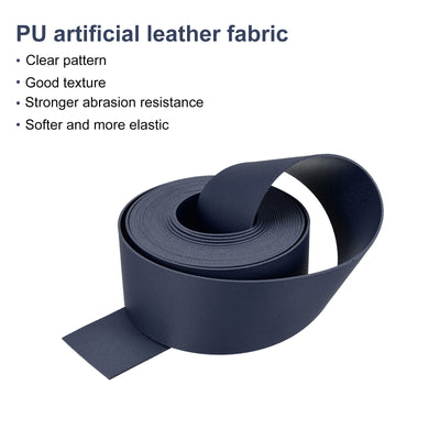 Harfington Faux Leather Strip Leather Strap Double-Sided for DIY Crafts, Belts, Bags