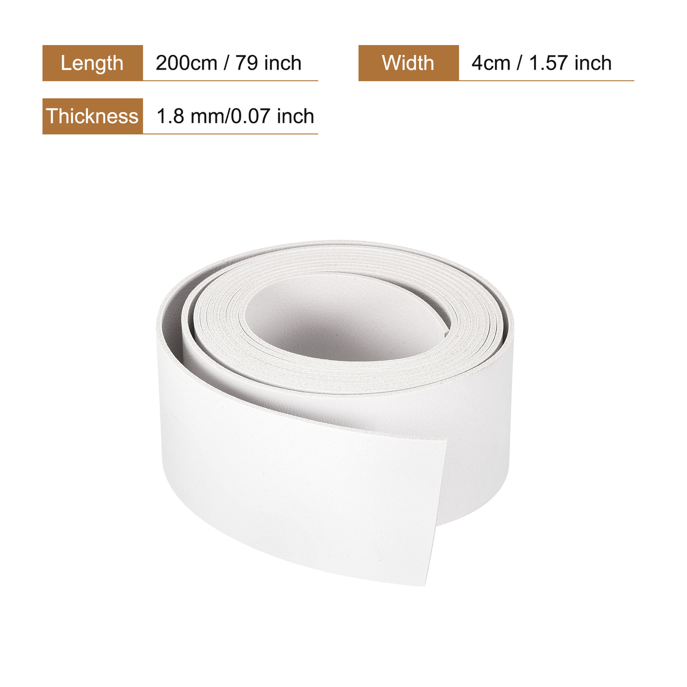 Harfington Faux Leather Strip Leather Strap Double-Sided for DIY Crafts, Belts, Bags