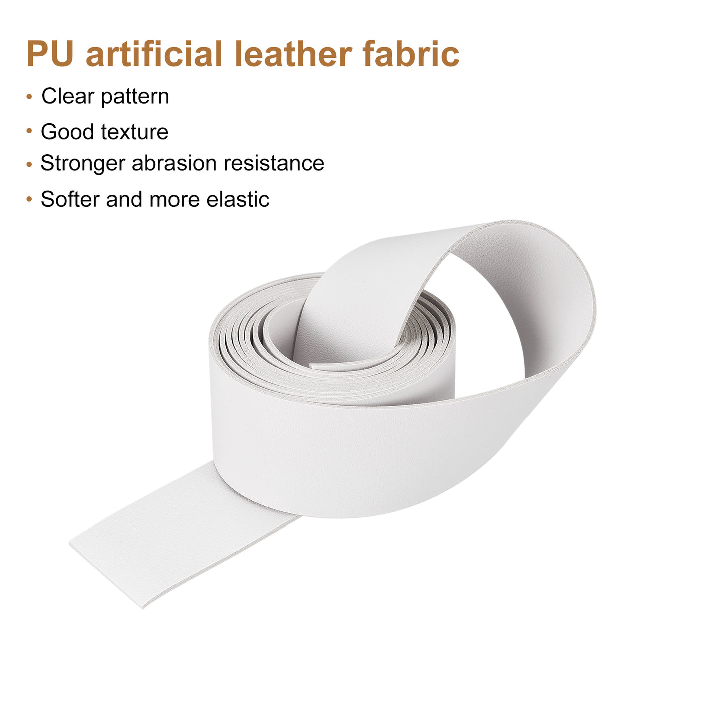 Harfington Faux Leather Strip Leather Strap Double-Sided for DIY Crafts, Belts, Bags