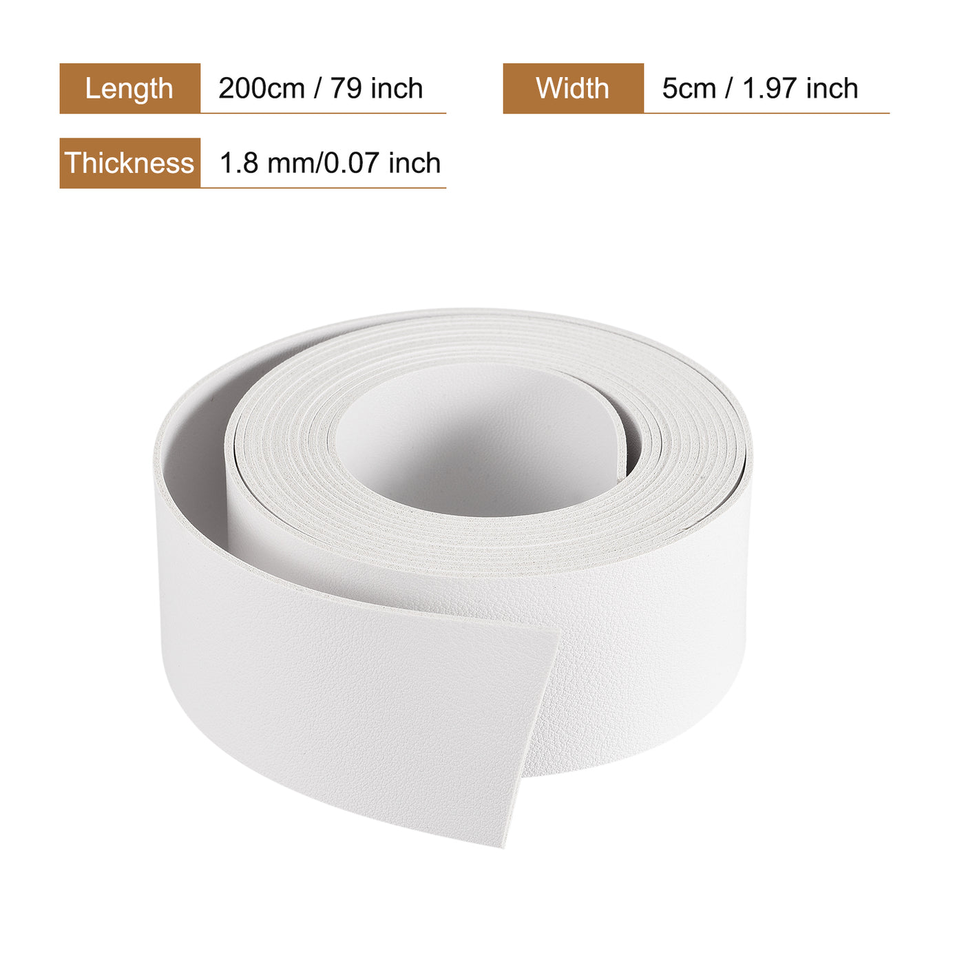 Harfington Faux Leather Strip Leather Strap Double-Sided for DIY Crafts, Belts, Bags