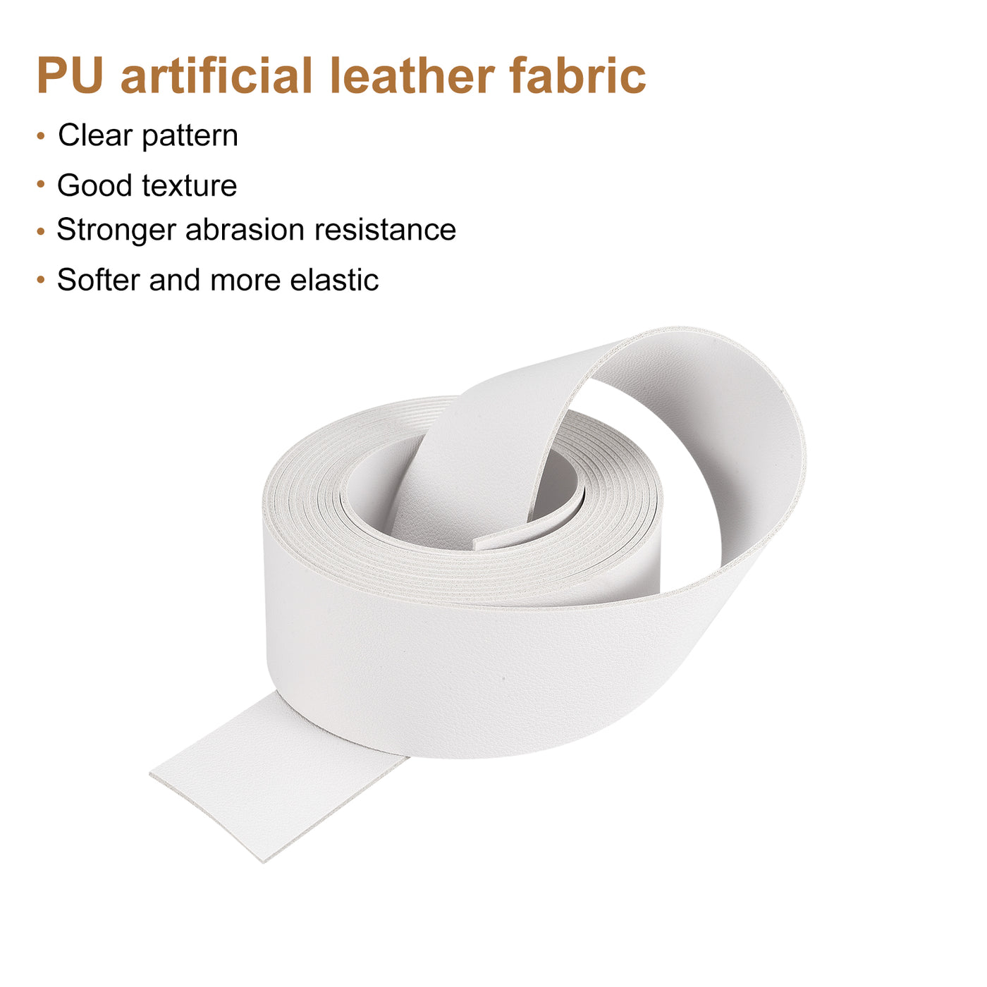 Harfington Faux Leather Strip Leather Strap Double-Sided for DIY Crafts, Belts, Bags