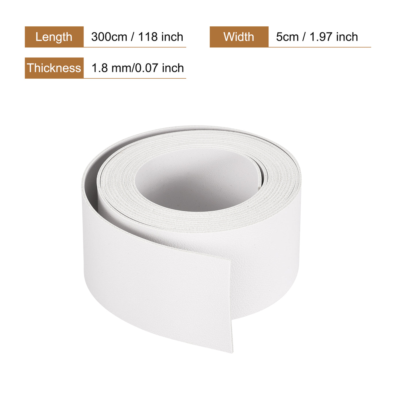 Harfington Faux Leather Strip Leather Strap Double-Sided for DIY Crafts, Belts, Bags