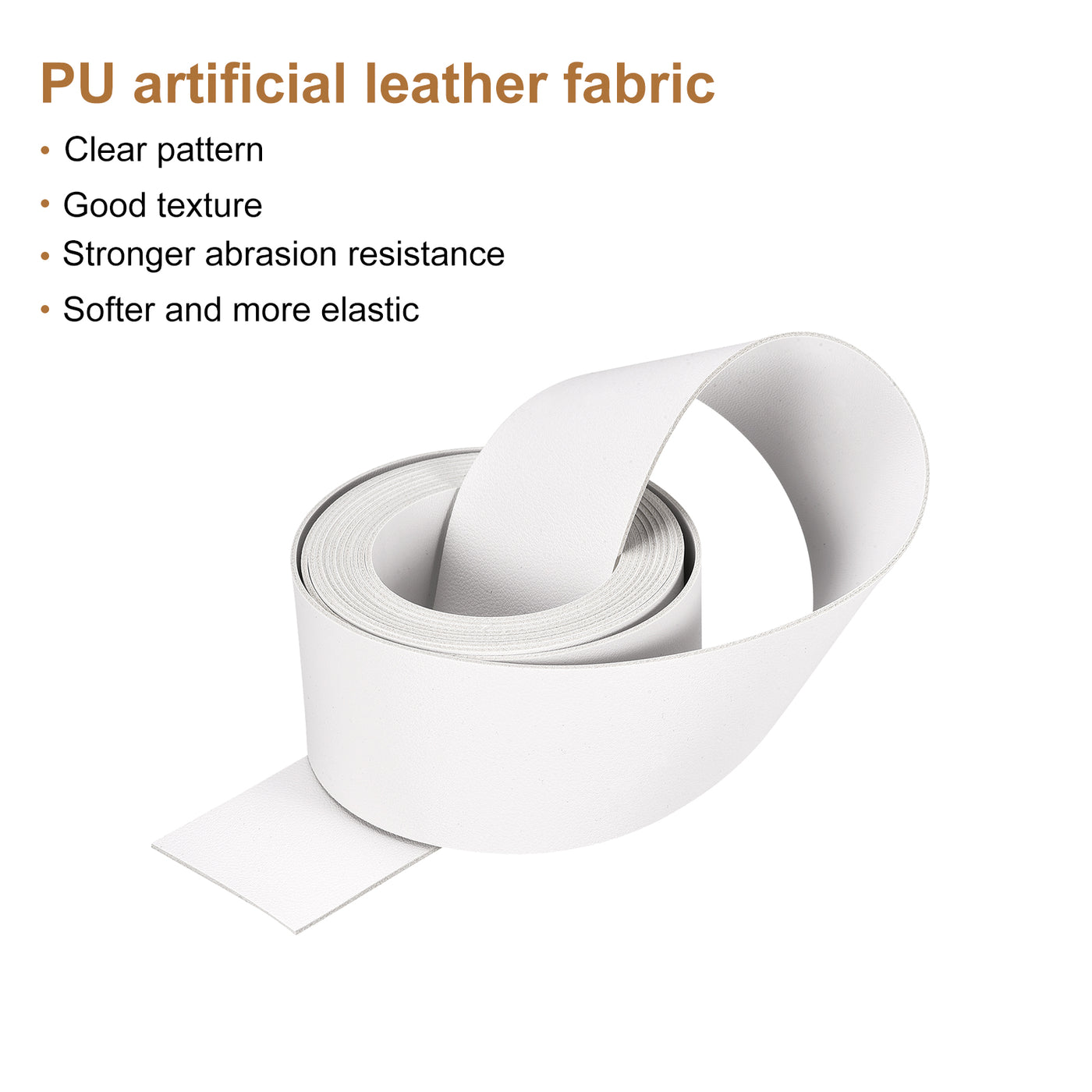 Harfington Faux Leather Strip Leather Strap Double-Sided for DIY Crafts, Belts, Bags