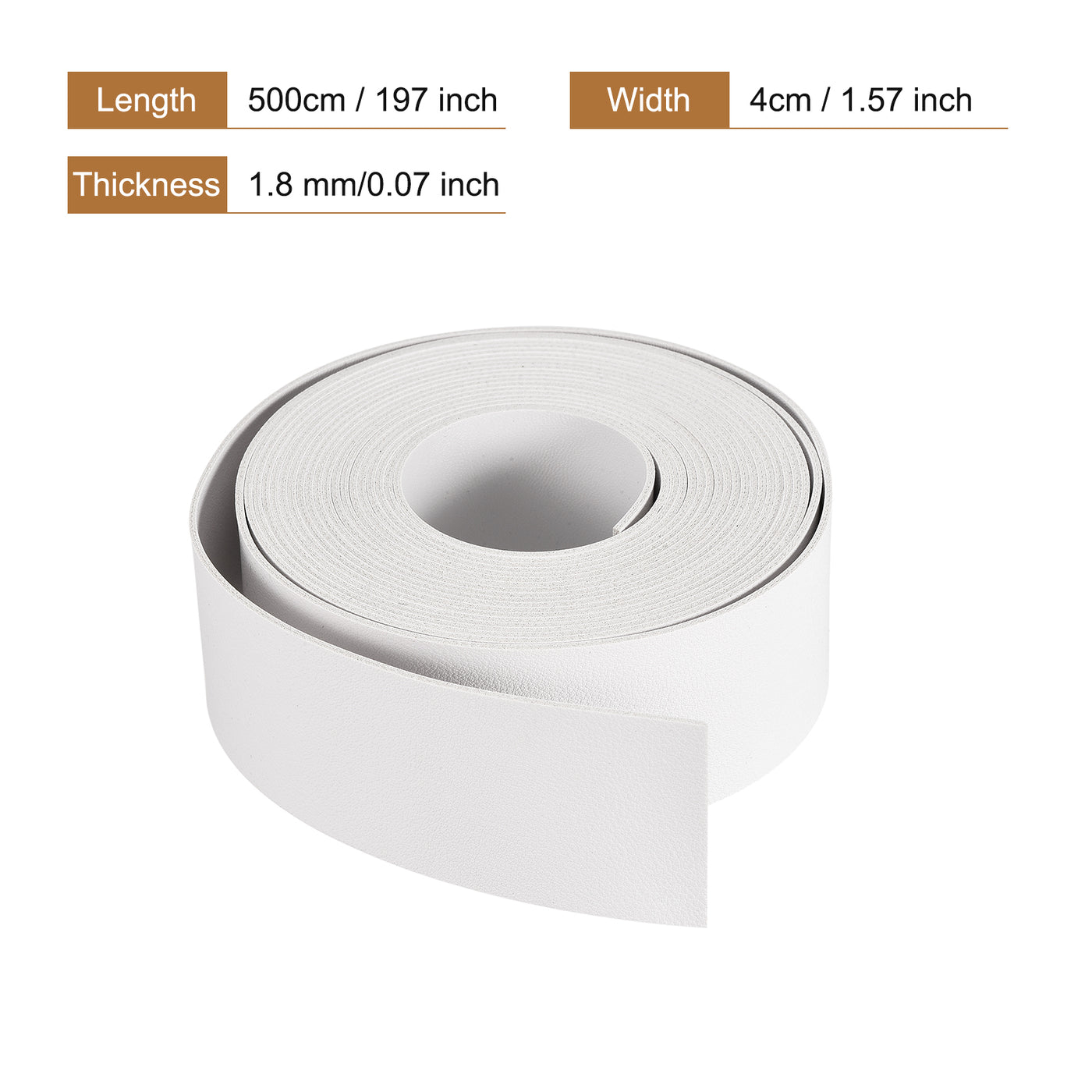 Harfington Faux Leather Strip Leather Strap Double-Sided for DIY Crafts, Belts, Bags