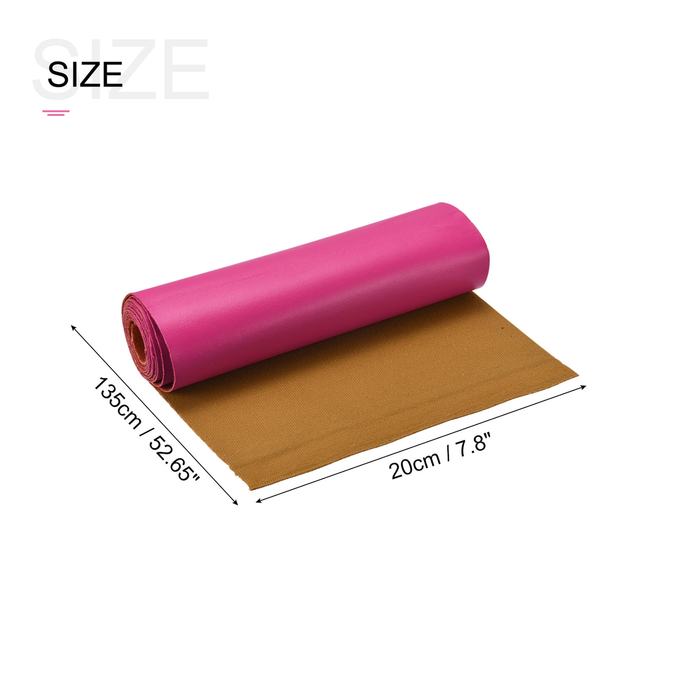 Harfington Faux Leather Strip, Leather Strap Double-Sided for DIY Craft, Belt, Bag