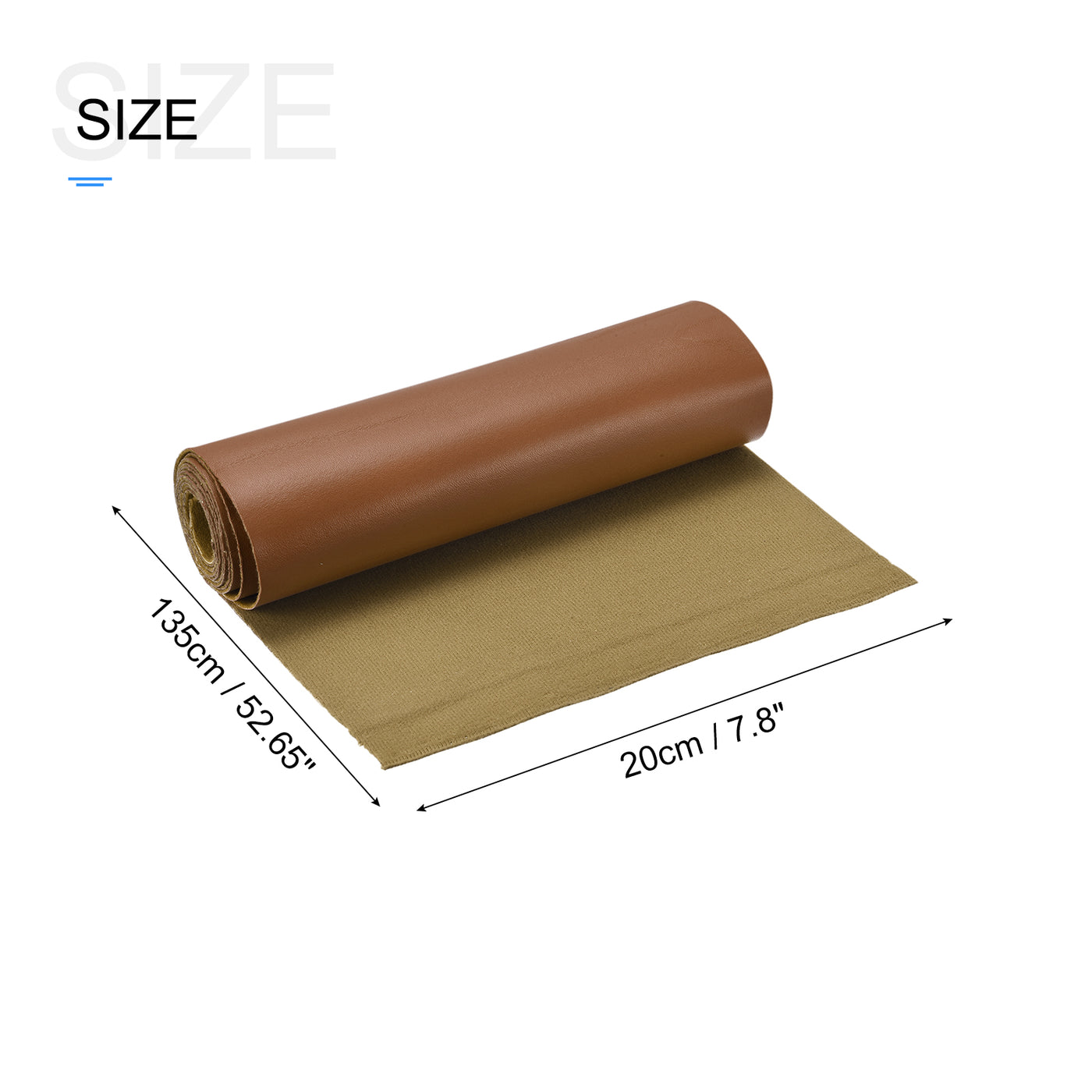 Harfington Faux Leather Strip, Leather Strap Double-Sided for DIY Craft, Belt, Bag