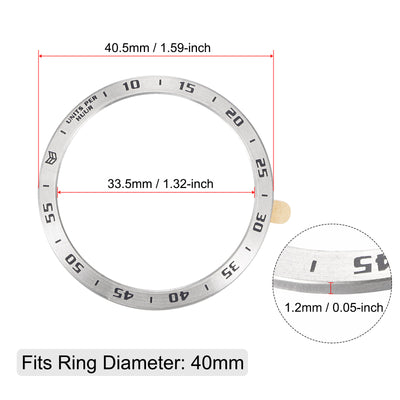 Harfington Uxcell Watch Bezel Ring Adhesive Cover Style a Anti-Scratch Protector