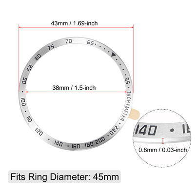 Harfington Uxcell Watch Bezel Ring Adhesive Cover, Style B Anti-Scratch Protector