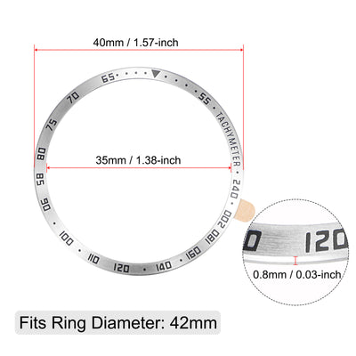 Harfington Uxcell Watch Bezel Ring, Adhesive Cover Style, B Anti-Scratch Protector