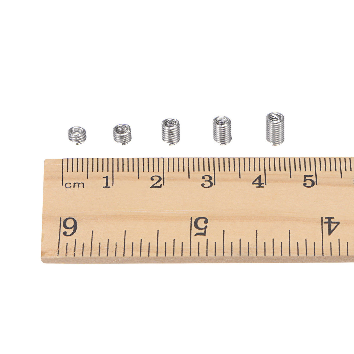 uxcell Uxcell Wire Thread Inserts 4-40 UNC 3.0D 304 Stainless Steel Helical Type Coiled Wire Screw Repair Threaded Sleeve Steel Sheath 5pcs