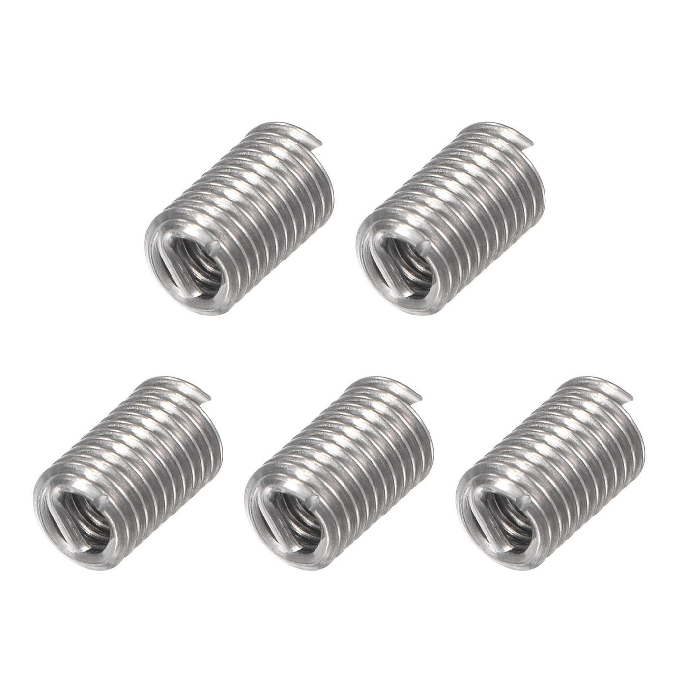 uxcell Uxcell Wire Thread Inserts 4-40 UNC 3.0D 304 Stainless Steel Helical Type Coiled Wire Screw Repair Threaded Sleeve Steel Sheath 5pcs