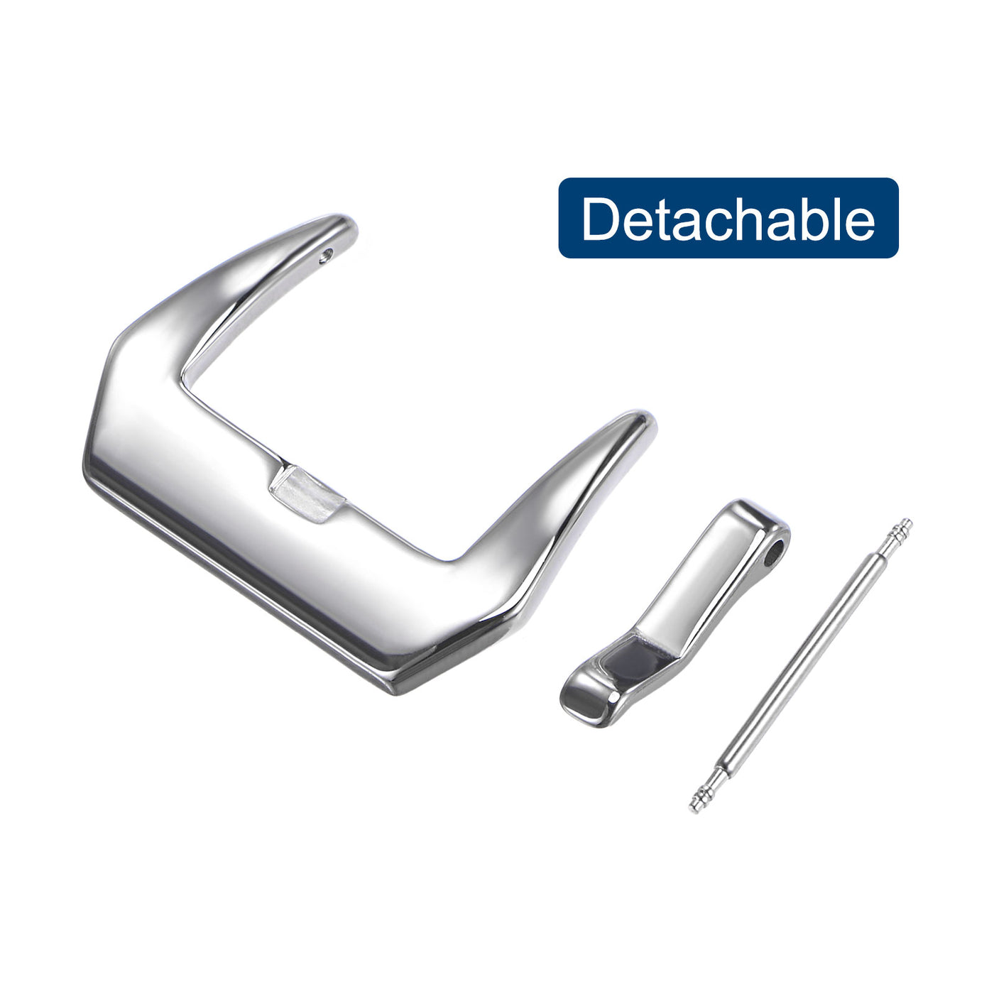 uxcell Watch Strap Clasp, Polished PVD Buckle, for Watch Bands with Spring Bar Remover