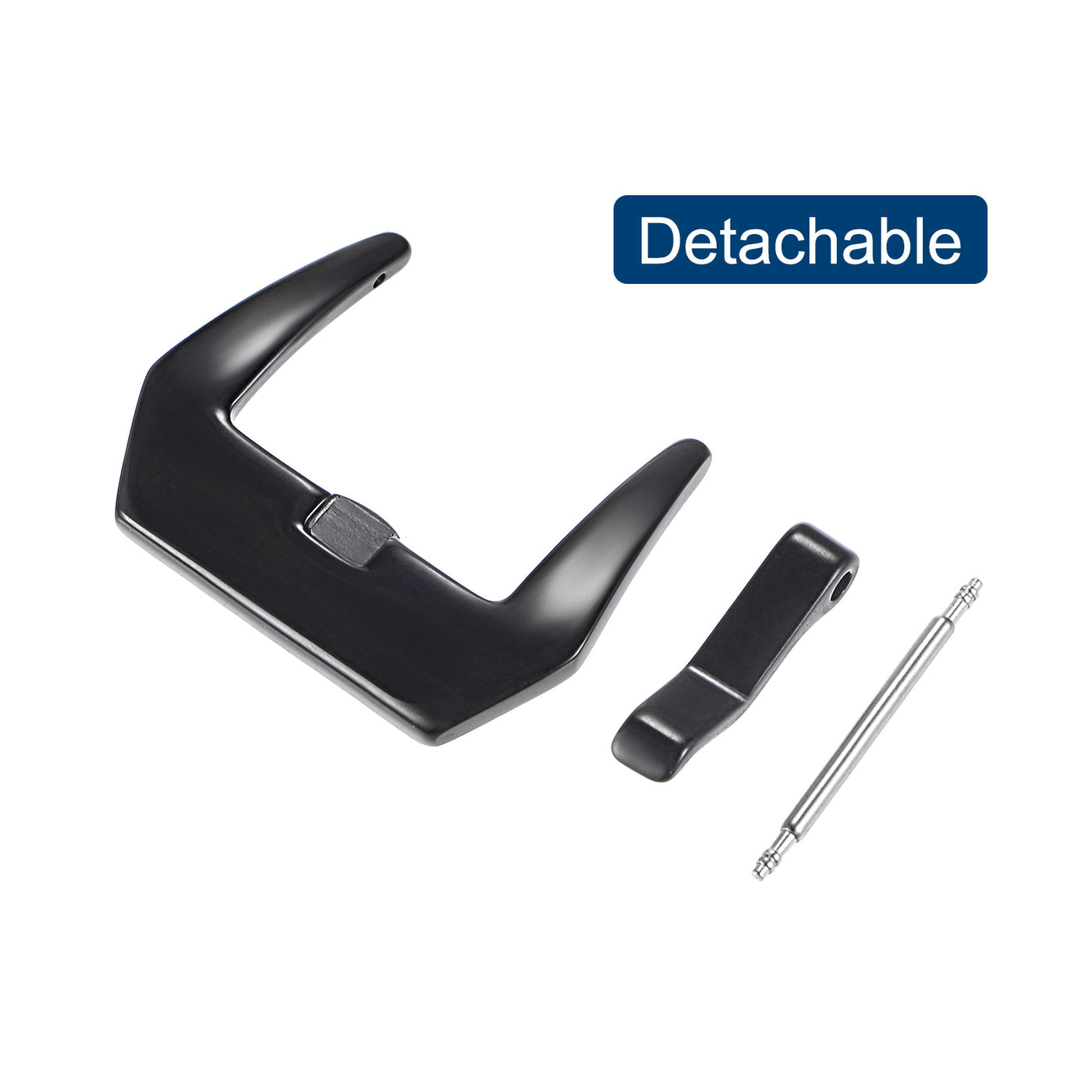 uxcell Watch Strap Clasp, Frosted, Polished PVD Buckle, with Spring Bar Remover