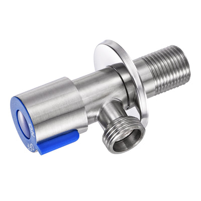 Harfington Household Angle Valve 304 Stainless Steel Water Stop Valve for Toilet Faucet Water Heater