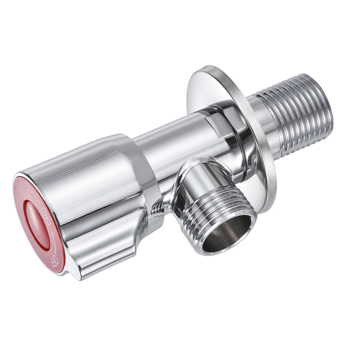 Harfington Household Angle Valve Rotary Nickel Plated Brass Water Stop Valve for Toilet Faucet Water Heater