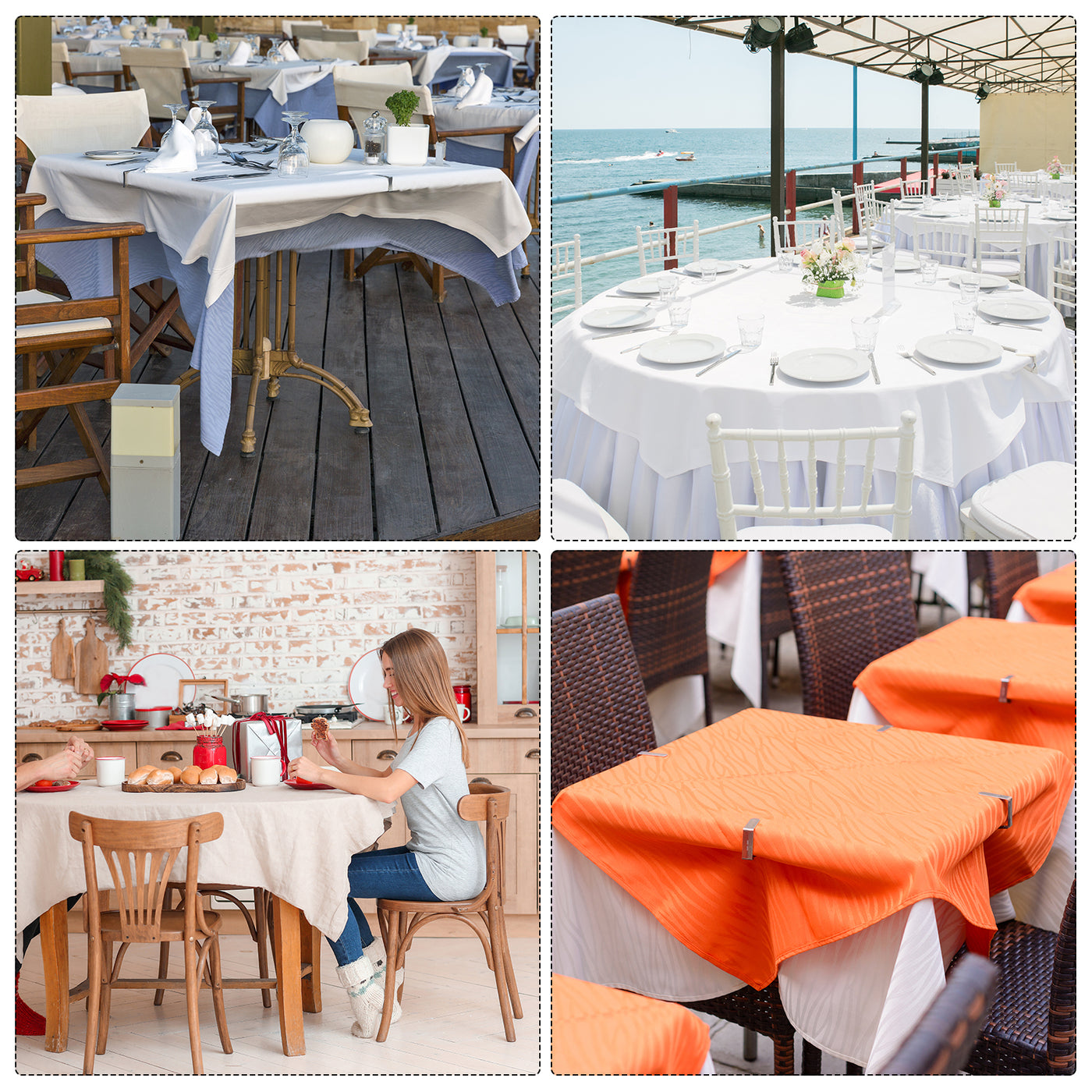 Harfington Tablecloth Clips 430 Stainless Steel Holder for Home Restaurant Banquet Outdoor Picnic Table Cloth Fixing