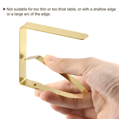 Harfington Tablecloth Clips 430 Stainless Steel Holder for Home Restaurant Outdoor Picnic Table Cloth Fixing