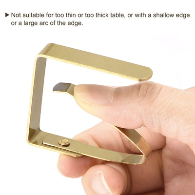 Harfington Tablecloth Clips 430 Stainless Steel Holder for Home Restaurant Outdoor Picnic Table Cloth Fixing