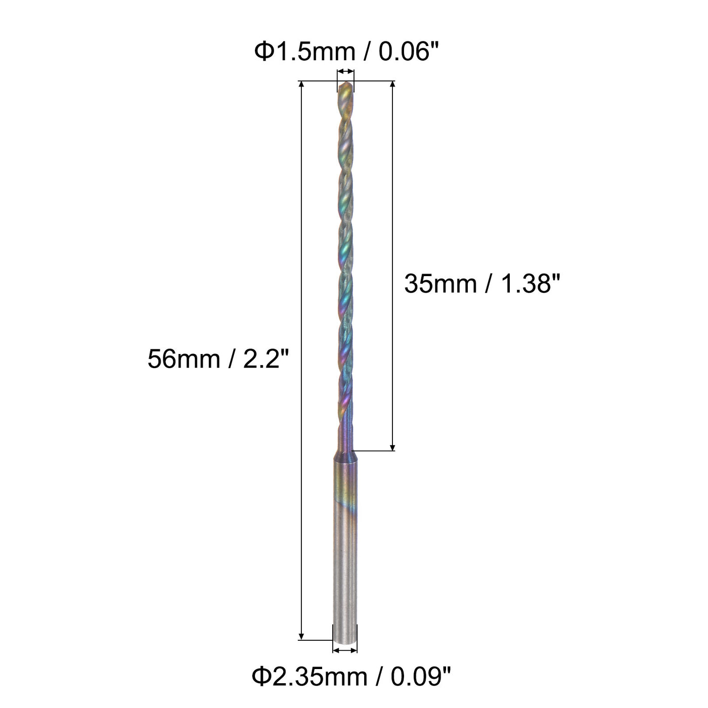 uxcell Micro Engraving Drill Bit, High-Speed Steel Uncoated