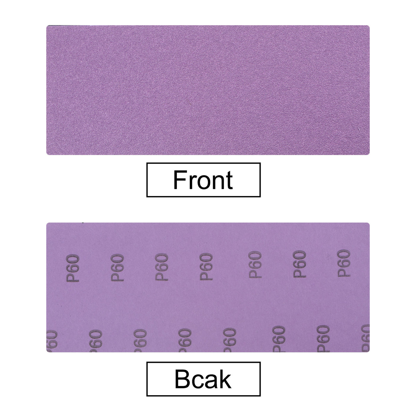 Harfington 15 Pcs Purple Sanding Sheets 60 Grit 9" x 3.7" Aluminum Oxide Sandpapers