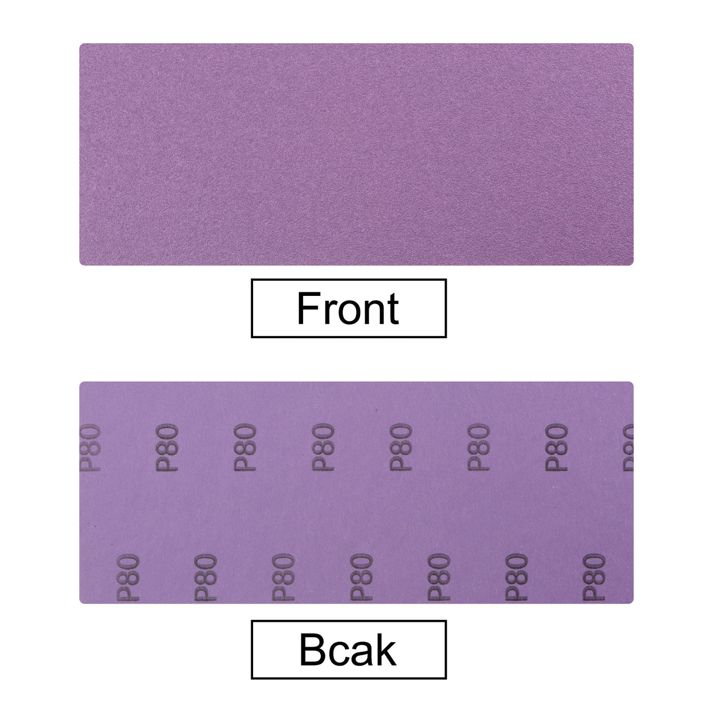 Harfington 15 Pcs Purple Sanding Sheets 80 Grit 9" x 3.7" Aluminum Oxide Sandpapers
