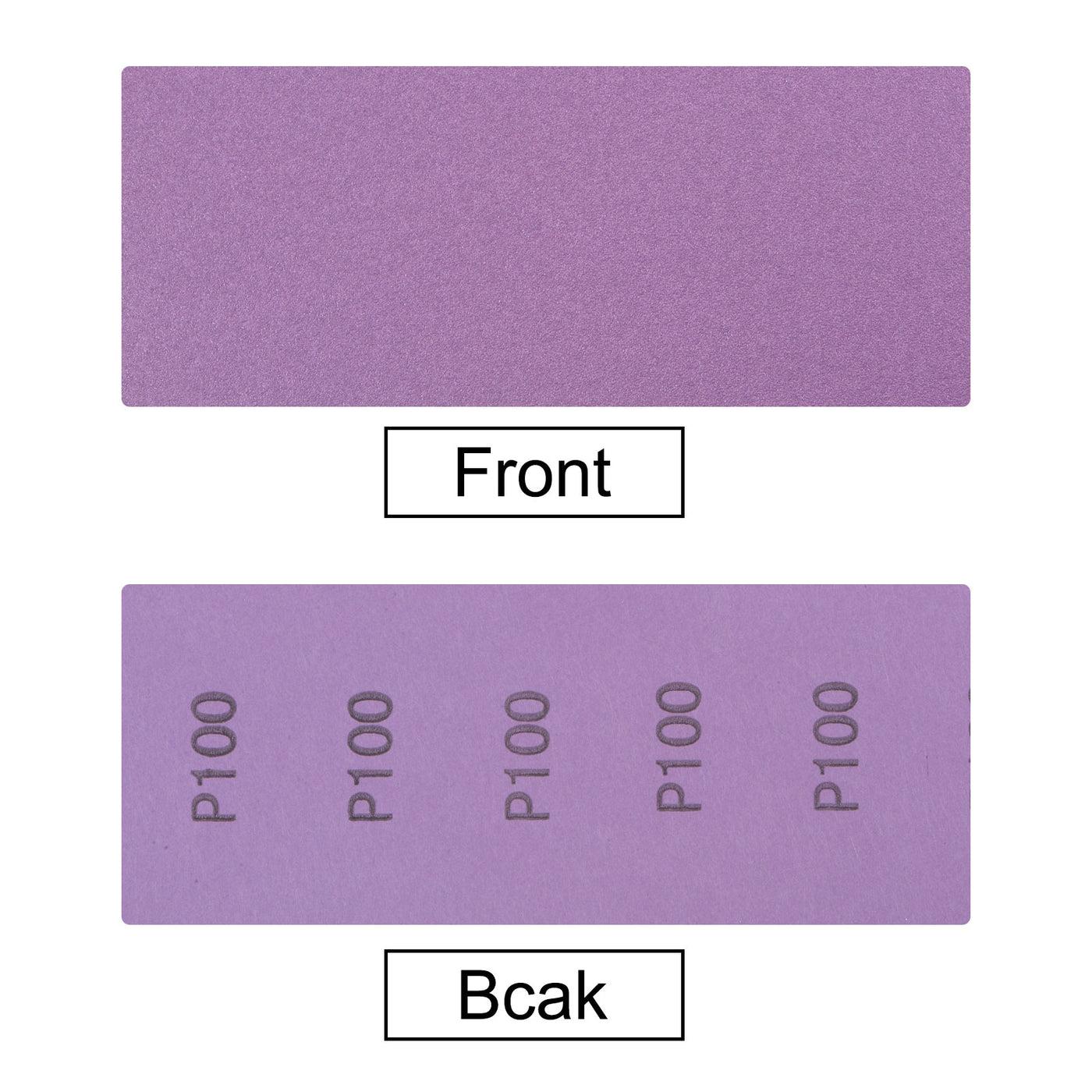 Harfington 15 Pcs Purple Sanding Sheets 100 Grit 9" x 3.7" Aluminum Oxide Sandpapers