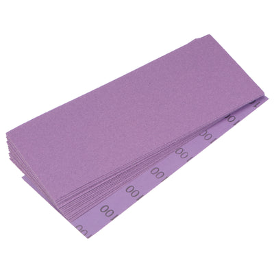 Harfington 15 Pcs Purple Sanding Sheets 100 Grit 9" x 3.7" Aluminum Oxide Sandpapers