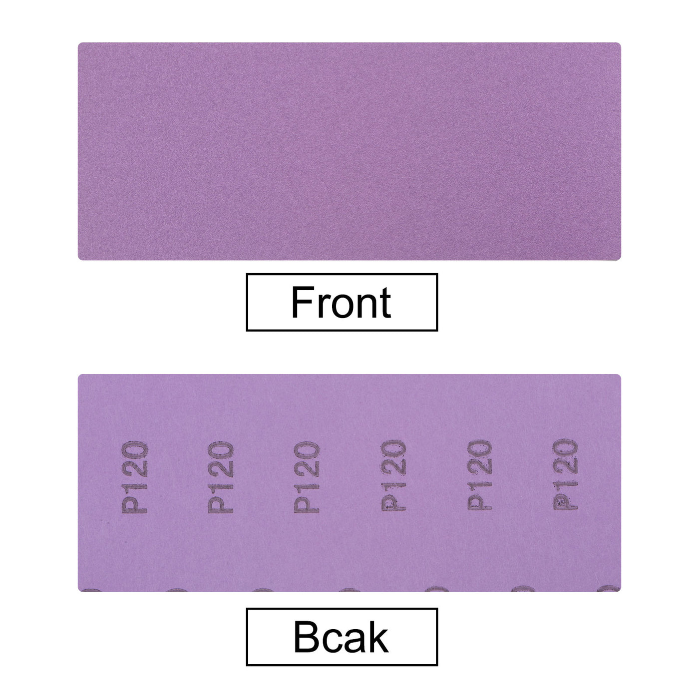 Harfington 15 Pcs Purple Sanding Sheets 120 Grit 9" x 3.7" Aluminum Oxide Sandpapers