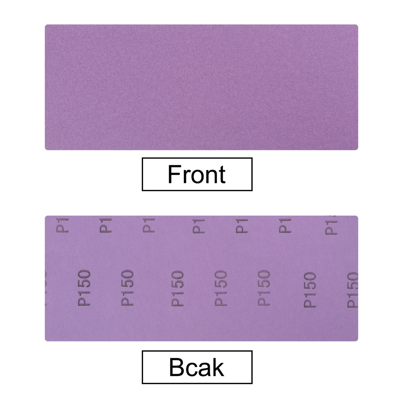 Harfington 15 Pcs Purple Sanding Sheets 150 Grit 9" x 3.7" Aluminum Oxide Sandpapers