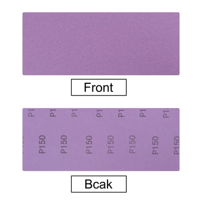 Harfington 15 Pcs Purple Sanding Sheets 150 Grit 9" x 3.7" Aluminum Oxide Sandpapers