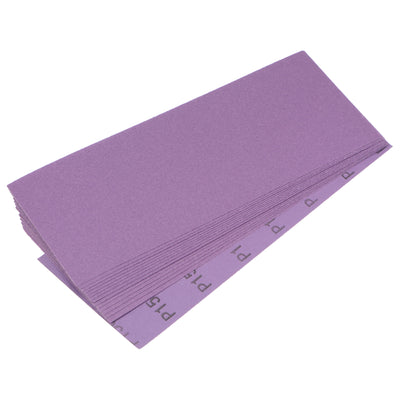 Harfington 15 Pcs Purple Sanding Sheets 150 Grit 9" x 3.7" Aluminum Oxide Sandpapers