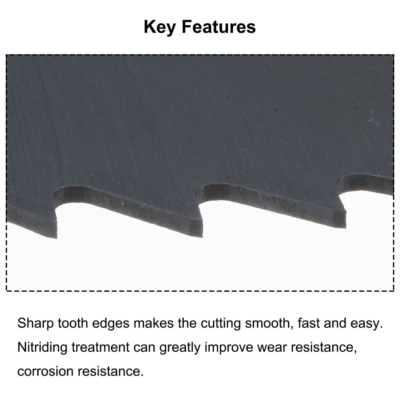 Harfington 150mm Dia 32mm Arbor 1mm Thick 72 Tooth Nitriding Circular Saw Blade Cutter