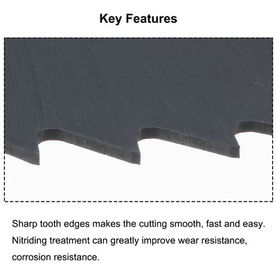 Harfington 150mm Dia 32mm Arbor 1mm Thick 72 Tooth Nitriding Circular Saw Blade Cutter