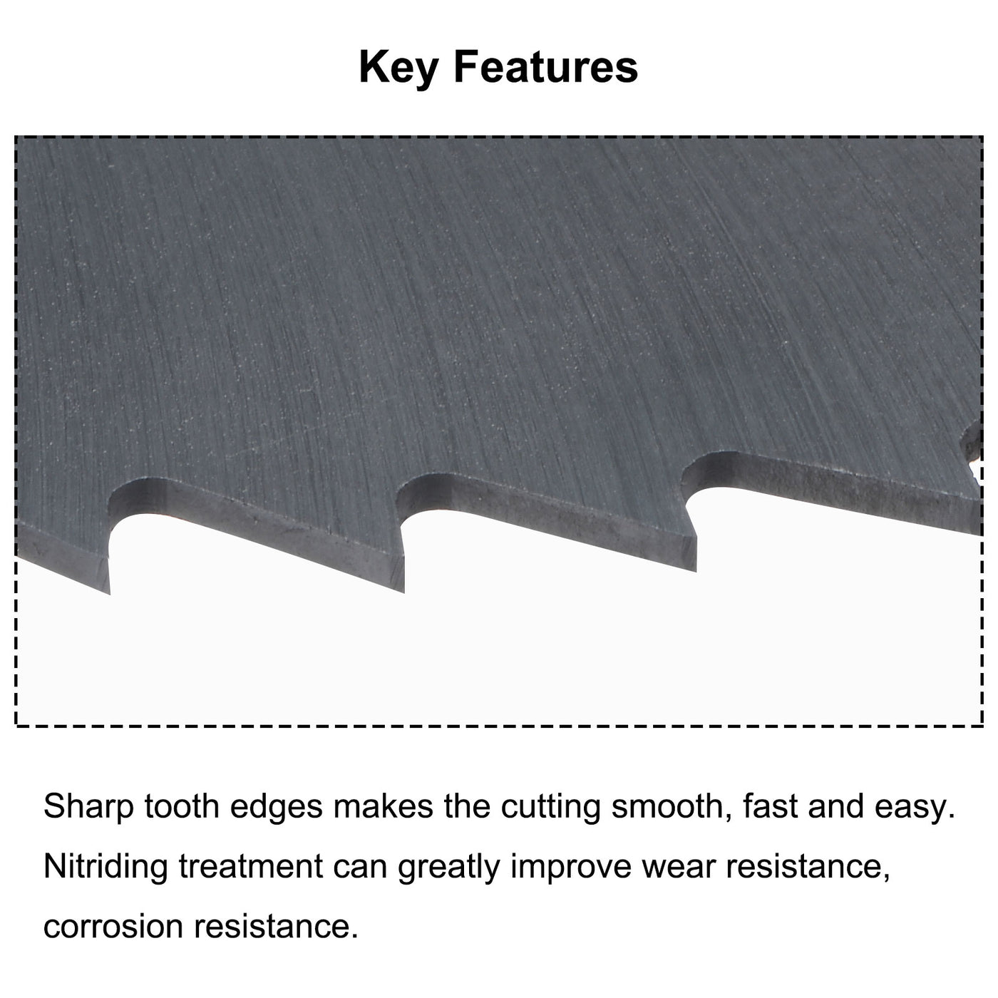 Harfington 150mm Dia 32mm Arbor 1.2mm Thick 72 Tooth Nitriding Circular Saw Blade Cutter