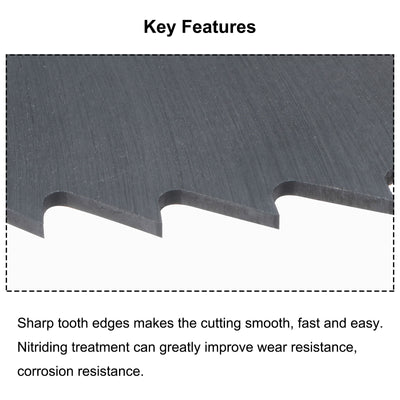 Harfington 150mm Dia 32mm Arbor 1.2mm Thick 72 Tooth Nitriding Circular Saw Blade Cutter