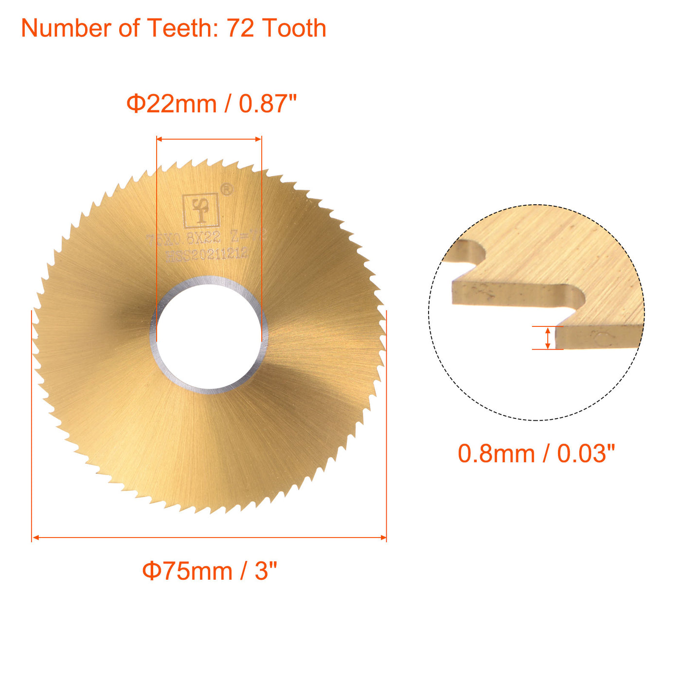 Harfington Titanium Coated Circular Saw Blade Cutter